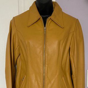 Albert Duke waist length genuine leather coat